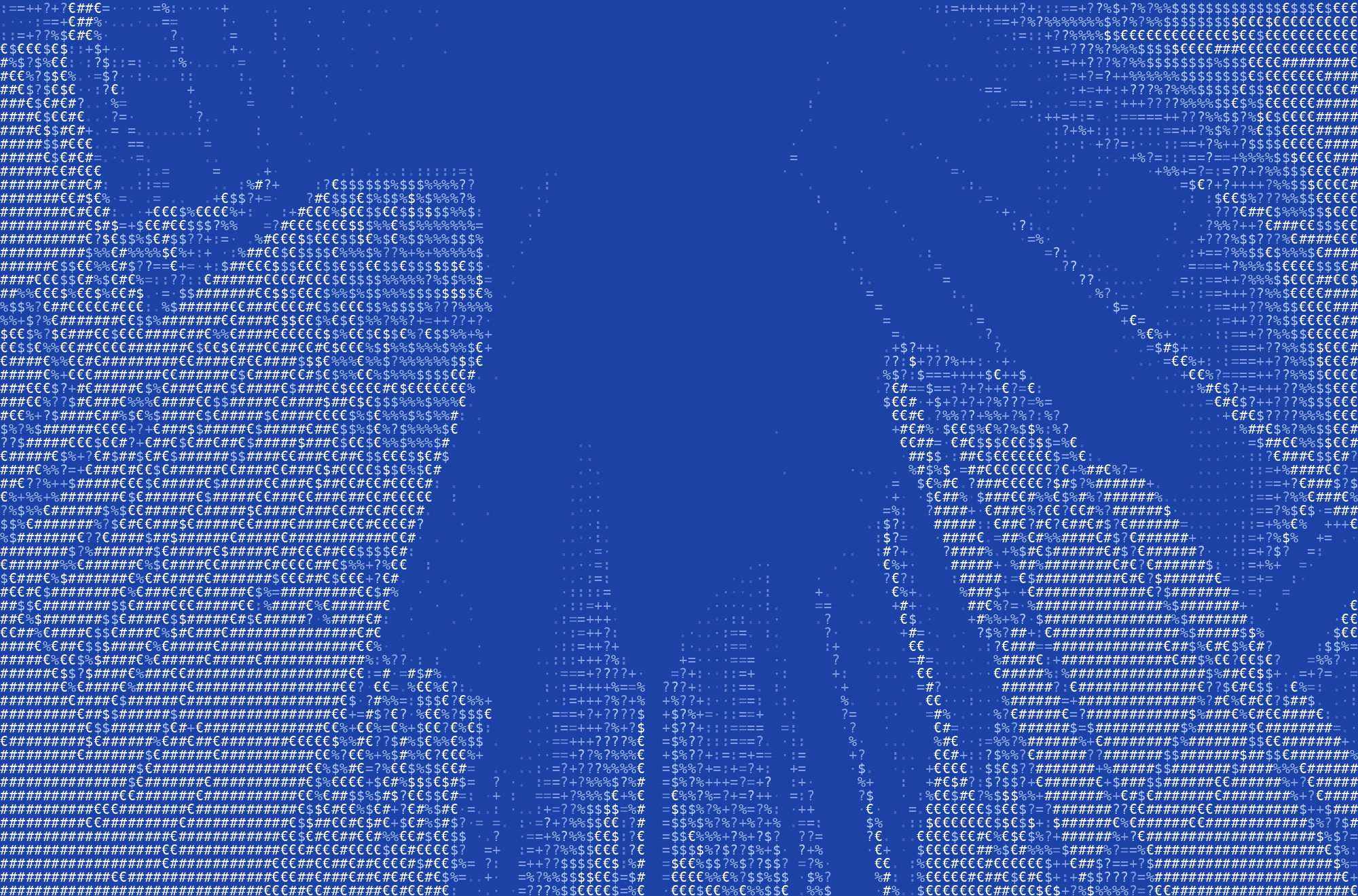 Hochhäuser des Bankenviertels – ASCII-Illustration